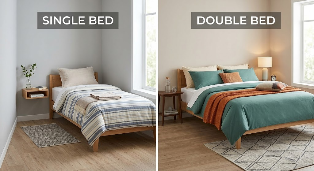 Single Bed vs Double Bed: Which Is Right for Your Space?