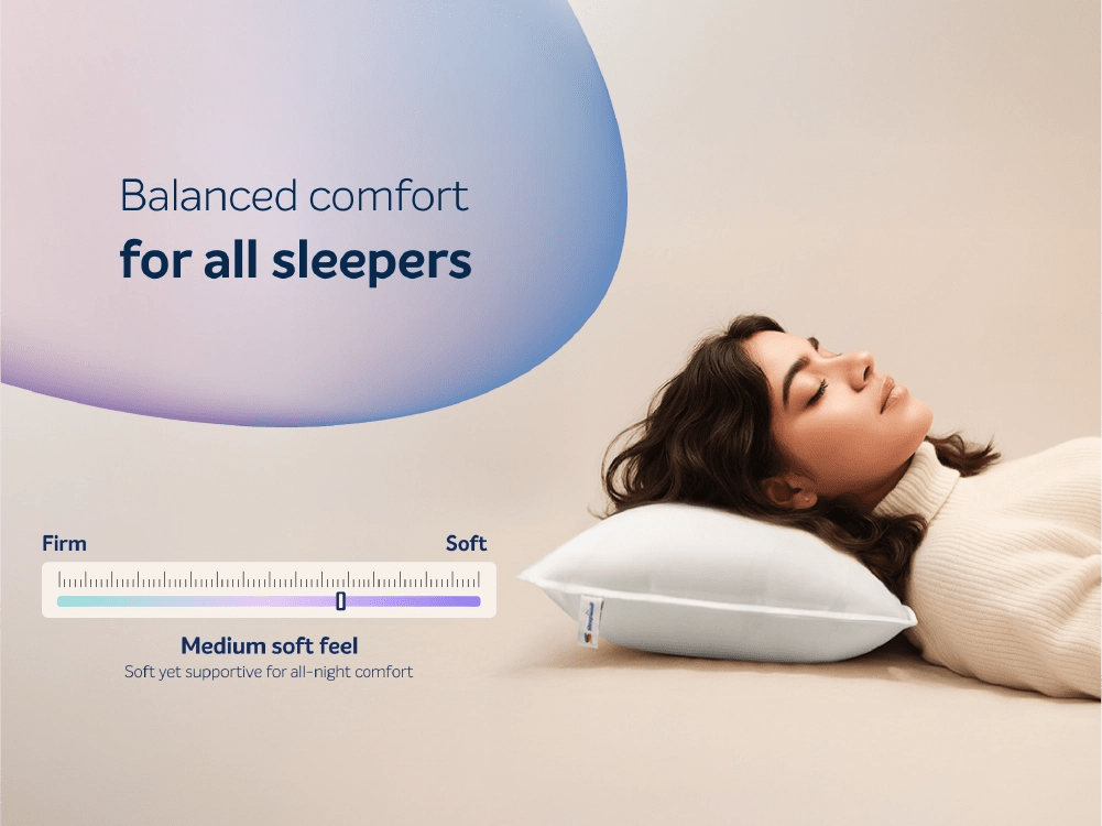 Huggs Classic Compact Soft Fibre-Fill Pillow