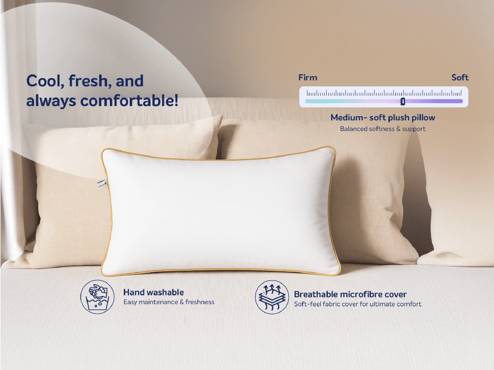 Huggs Premium Plush Fibre Pillow